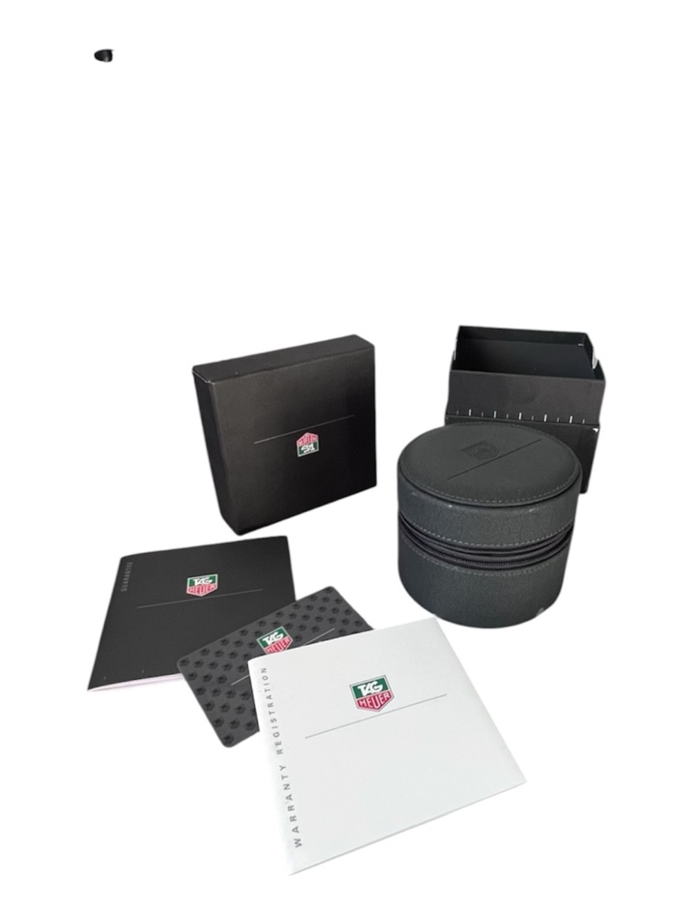 Tag Heuer Gray Travel Watch Case with Box & Booklets